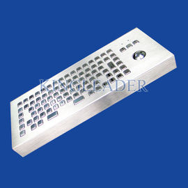 China Brushed aço inoxidável Metal industrial teclado com trackball MKB-F86-TB-DT fábrica