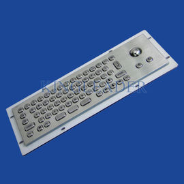 66 teclas compacto formato vándalo prueba de acero inoxidable industrial teclado trackball exportadores 