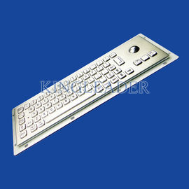 China Teclado compacto impermeável Metal usb integrado trackball MKB-65A-TB-M. exportador 
