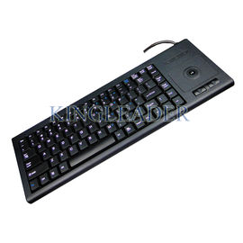 Porcellana Desktop compatto robusta plastica tastiera con tasto FN e mini trackball mouse esportatore 