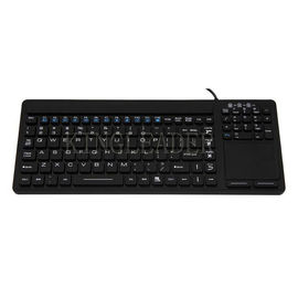 China Alta quanlity silicona impermeable pc teclados con ratón touchpad SKB-107-TP exportador 