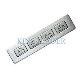 China Painel frontal função teclado e teclas de metal feita de aço inoxidável com USB ou PS2 exportador 
