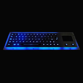 China Teclado iluminado metal pc integrado touchpad, teclado do painel Monte IP65 exportador 