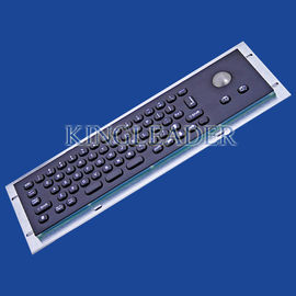 中国 ステンレス鋼黒コンパクト 66 キー金属製のキーボードと光学式トラック ボール IP65 輸出国
