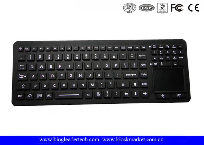 Cleanable Lab Keyboard Fully Sealed Waterproof Cleanable Silicone Keyboard With Backlight