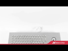 Desktop Metal Keyboard with Optical Trackball