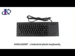 Low-cost Rugged Panelmount Plastic Keyboard With Touchpad and 68 Keys