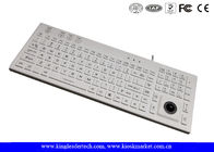 Custom CE FCC White Backlight Silicon Keyboard With Trackball