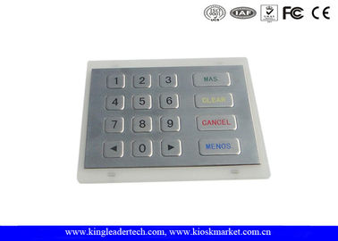 Buy Rugged Stainless Steel Numeric Keypad IP65 In 4 X 4 Matrix For Vending Machines online manufacture