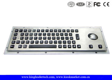 65 Full Travel Backlit Keys Illuminated Metal Keyboard , Industrial Computer Keyboard