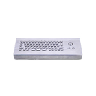 Compact Industrial Desktop Keyboard with integrated trackball Featuring Dust-proof,Vandal-proof and Water-proof