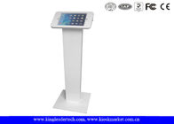 Lockable Round Corner ipad kiosk holder , tablet kiosk enclosure with Rugged Stand