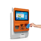 Newest stylish space-saving wallmount touchscreen kiosk with 11"-21" LCD landscape display