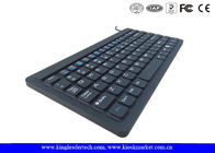 Super Slim Industrial IP68 Silicone Waterproof Keyboard For Hospital Use ,  87 Keys