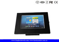 Matt Black Ipad Kiosk Stand Unimpeded Tablet Kiosk Enclosure For Samsung