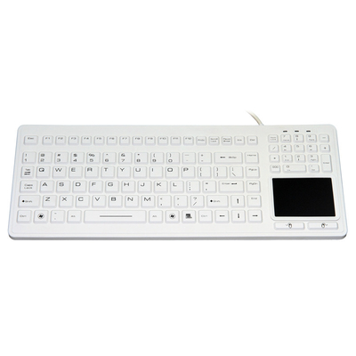 Anti Virus Medical Keyboard With Integrated Touchpad Completely Sealed IP68 Cleanable