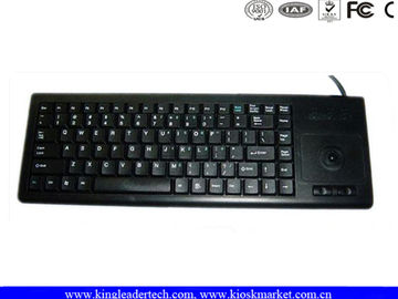 Compact Plastic Industrial Computer Keyboard IP65 With Function Keys And Trackball