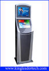Silm Two Displays Floor Standing Touch Screen Kiosk For Self Service / Advertising Mall