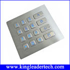 Rugged Backlit Metal Keypad With 16 Keys for Security Access Control System