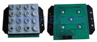 Rugged Vandal - Proof Numeric Keypad With 16 Keys , Ideal For Access Control Phone System