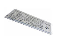 F Keys Stainless Steel Industrial Keyboard 20mA With Mouse Optical Trackball