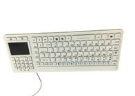Antibacterial Medical Waterproof Keyboard USB PS/2 Interface With Full Keys / Touchpad