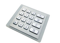 Matrix 4*4 Backlit Metal Keypad Optional Interface USB PS2 RS232