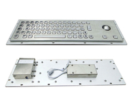 20mA Brushed Metal Industrial Keyboard 64 Keys Panel Mount