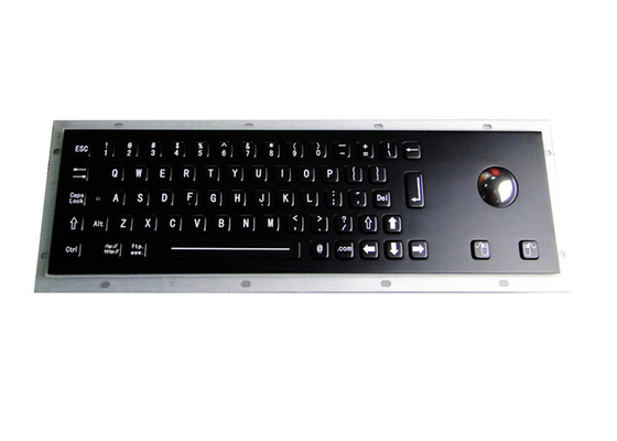 Rugged Stainless Steel Metal Keyboard 20mA Electroplated Black