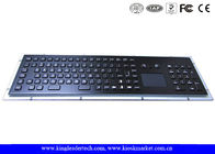 IP65 Rated Black Metal Keyboard With Touch Pad,Function Keys And Number Keypad
