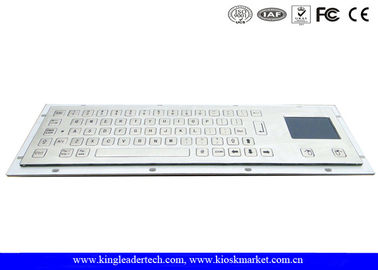 Buy Vandalproof Panel Mount Kiosk Keyboard With Flush / Flat Keys And Touchpad online manufacture