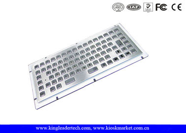 Stainless Steel Liquid-Proof Industrial Mini Kiosk Keyboard With 86 Keys