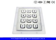 Metal Keys Industrial Numeric Keypad 12 Full Travel Button For Ticket Machines