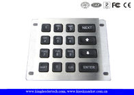 16 Keys Led Illuminated Blacklit Metal Keypad With IP65 Rated For Panel Mount