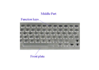 Front Side Mounted Rugged Industrial Metal Keyboard With Trackpad