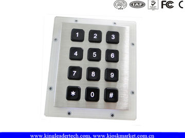 Rugged Water-proof Vandal-proof Keypad with 12 Back-lit Keys Ideal for Dark Environment