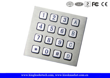 Machine Use Industrial Keyboard Door Access Keypad with 16 Keys Layout Costomizable