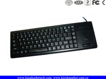Black ABS Plastic Industrial Keyboard Laser - etched with Magnetic Strip Reader