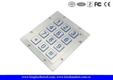Rugged Touch Metal Piezoelectric Keyboard Panel Mount With 12 Flat Keys 3x4 Matrix
