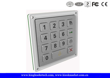 15 Keys Smart Door Access System Rugged Keypad Stainless Steel Outdoor