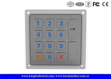 14 Keys Smart Door Entry Keypad / Stainless Steel Outdoor Keypad IP65