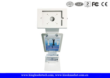 Lockable Kiosk Freestanding Secure Ipad With Logo Panel Leaflet Rack