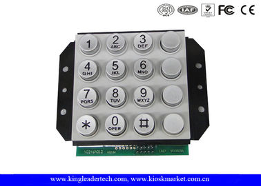 16 Keys PIN interface Zink Alloy Industrial Numeric Keypad For Door Access Control or Phone System