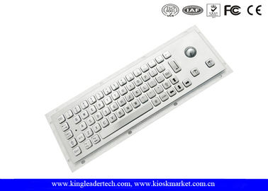 Panel Mounting Industrial Keyboard With Trackball IP65 High Vandal Proof