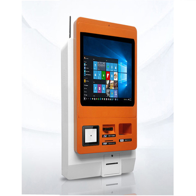Elegant space-saving wallmount touchscreen kiosk with 19"-21" LCD portrait display