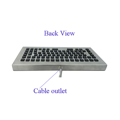 Desktop Rugged Vandal-proof Water-proof Backlit Keyboard Waterproof With Reinforced Cable