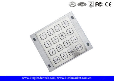 Rugged Panel Mount Kiosk 4 4 Metal Keypad 16 Flat Keys With Pin Connector