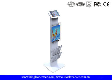 Mini Secure Ipad Kiosk Stand Lockable , Ipad Display Stand Leaflet Rack