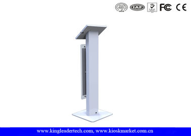Antitheft Metal Tablet Kiosk Stand With Long Billboard For Samsung Tab 10.1