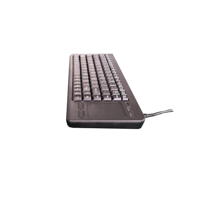 Compact-sized Industrial Plastic Keyboard With 88 Key and Integrated Touchpad